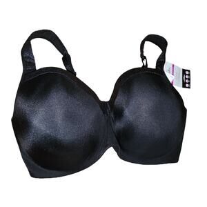 Playtex Secrets NWT Black 4 Way Support‎ Underwire 40DDD Bra Balconette
